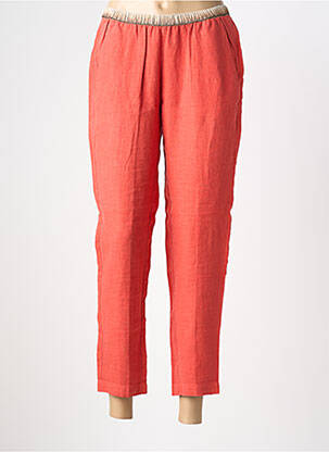 Pantalon 7/8 taille élastique orange HARTFORD femme