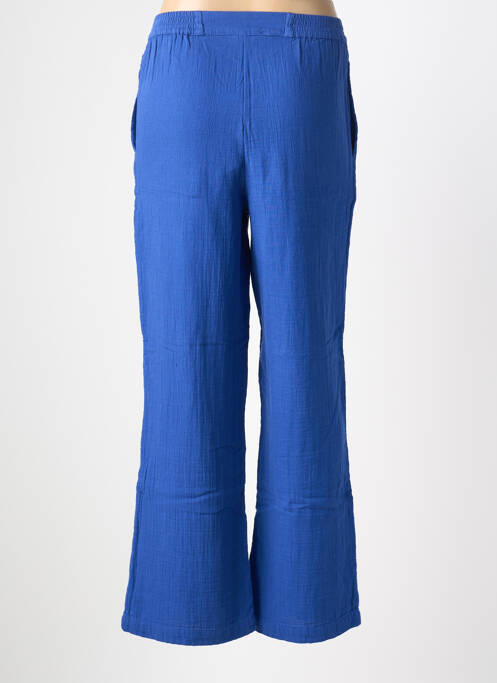 Pantalon droit taille élastique bleu ZILCH femme