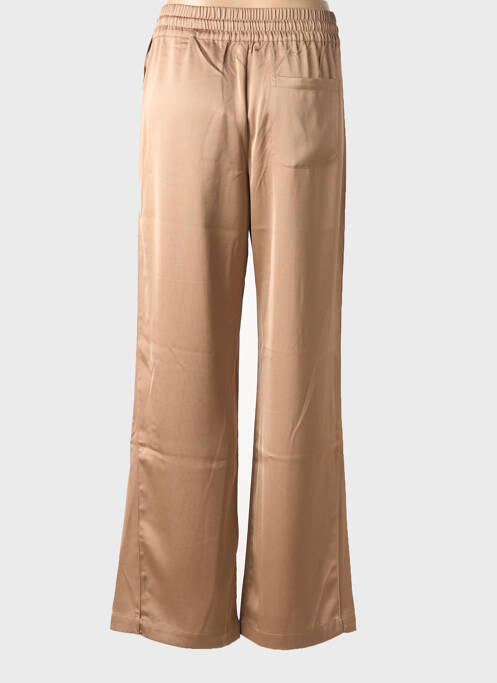 Pantalon flare taille élastique beige YAYA femme