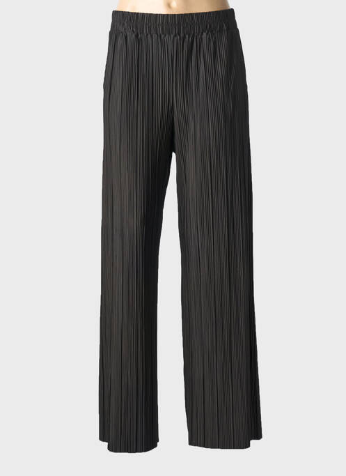 Pantalon droit taille élastique noir YAYA femme