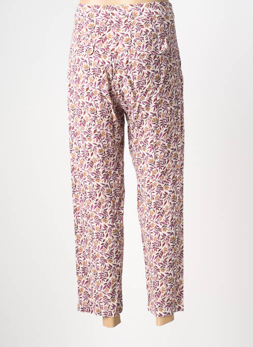 Pantalon 7/8 taille élastique violet INDI & COLD femme