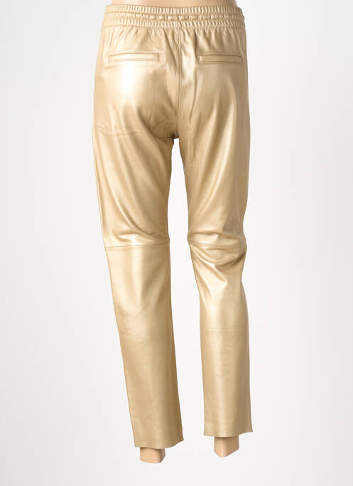 Pantalon slim taille élastique or OAKWOOD femme