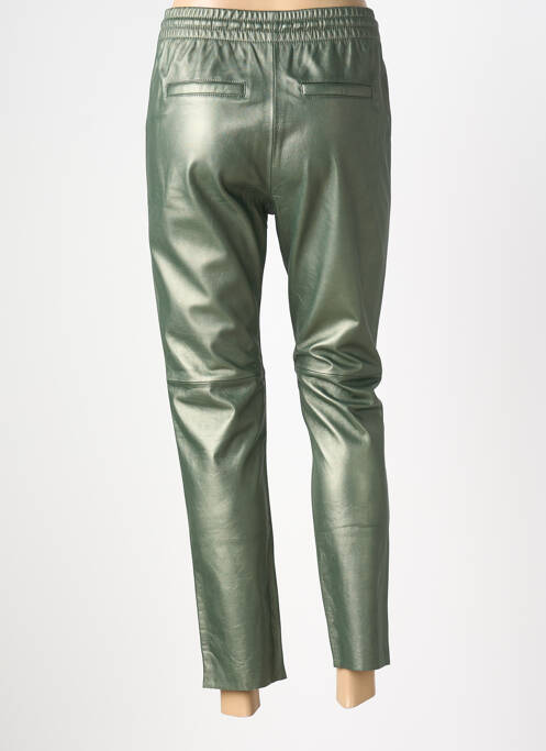 Pantalon slim taille élastique vert OAKWOOD femme