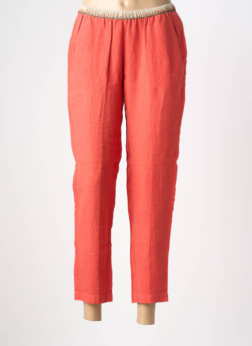 Pantalon 7/8 taille élastique orange HARTFORD femme