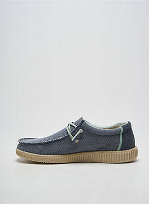 Baskets fermeture elastique bout rond bleu PITAS homme