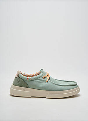 Baskets fermeture elastique talon plat jusqu'à 3cm vert PITAS femme