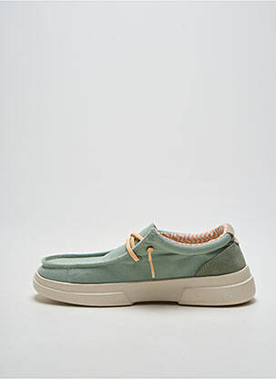 Baskets fermeture elastique talon plat jusqu'à 3cm vert PITAS femme