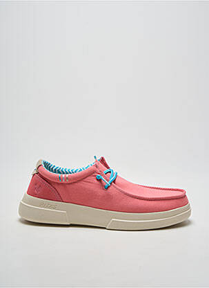 Baskets fermeture elastique talon plat jusqu'à 3cm rose PITAS femme