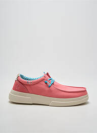 Baskets fermeture elastique talon plat jusqu'à 3cm rose PITAS femme