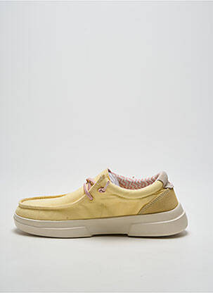 Baskets fermeture elastique talon plat jusqu'à 3cm jaune PITAS femme