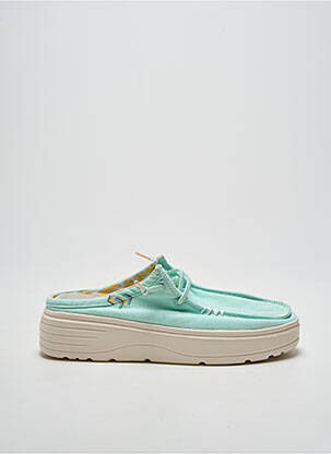 Mules/sabots talon de 4 à 6cm bleu PITAS femme