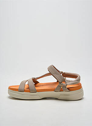 Sandales/nu pieds bout ouvert talon de 4 à 6cm gris PITAS femme
