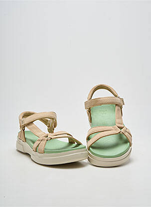 Sandales/nu pieds bout ouvert talon de 4 à 6cm beige PITAS femme