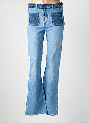 Jean coupe flare stretch taille normale bleu FIVE femme