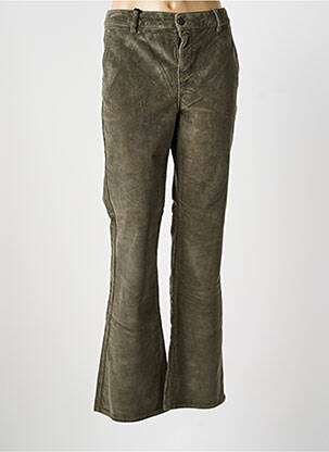 Pantalon flare stretch taille normale vert HAPPY femme