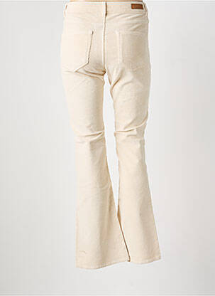 Pantalon flare stretch taille normale beige HAPPY femme