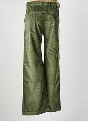 Pantalon large fermeture zippée sous rabat boutonné taille normale vert FIVE femme