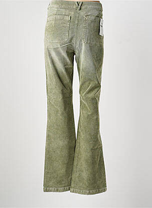 Pantalon droit stretch taille normale vert FIVE femme