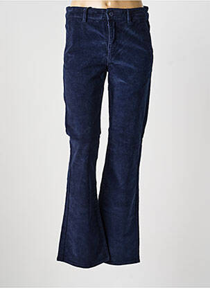 Pantalon flare stretch taille normale bleu HAPPY femme