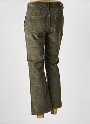 Pantalon 7/8 stretch taille normale vert HAPPY femme