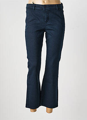 Pantalon 7/8 stretch taille normale bleu HAPPY femme