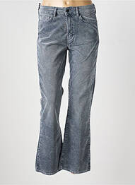 Pantalon droit stretch taille normale gris FIVE femme