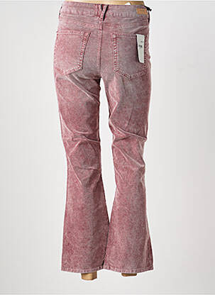 Pantalon droit stretch taille normale rouge FIVE femme