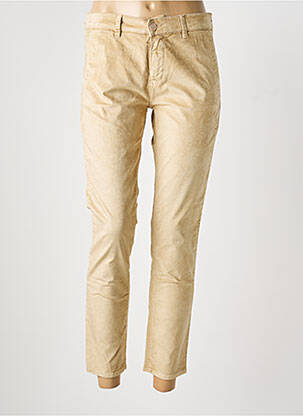 Pantalon 7/8 stretch taille normale beige FIVE femme