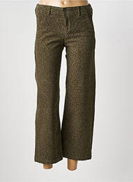 Pantalon 7/8 stretch taille normale vert HAPPY femme
