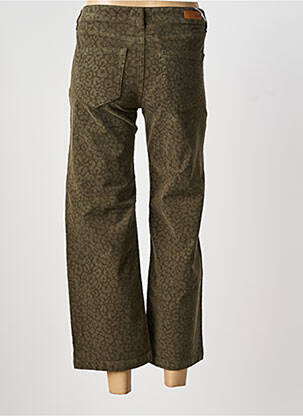Pantalon 7/8 stretch taille normale vert HAPPY femme
