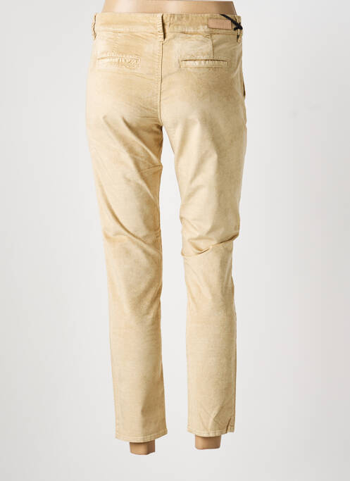 Pantalon 7/8 stretch taille normale beige FIVE femme