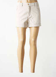 Short taille à pinces taille normale beige SARAH JOHN femme