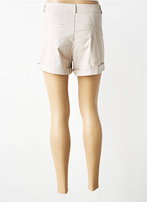 Short taille à pinces taille normale beige SARAH JOHN femme