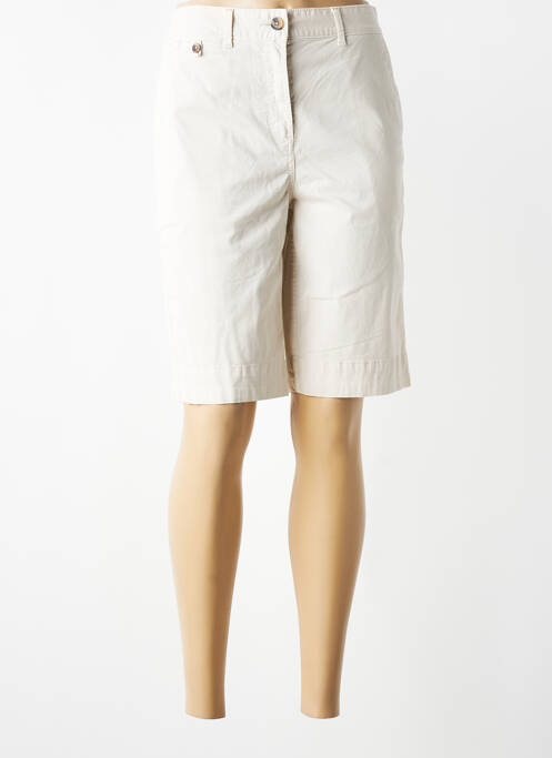 Bermuda taille à pinces taille normale beige WHITE STUFF femme
