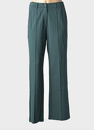 Pantalon chino tissage popeline taille normale vert ZILCH femme