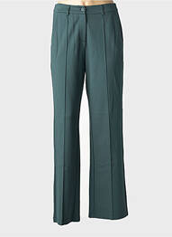 Pantalon chino tissage popeline taille normale vert ZILCH femme