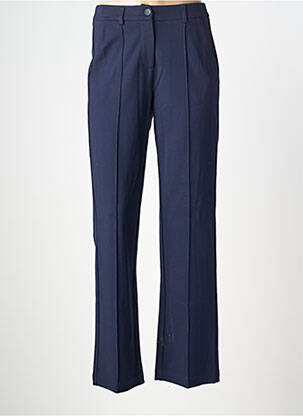 Pantalon chino tissage popeline taille normale bleu ZILCH femme