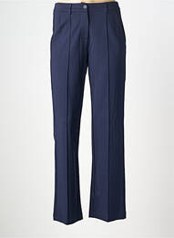 Pantalon chino tissage popeline taille normale bleu ZILCH femme