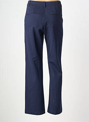 Pantalon chino tissage popeline taille normale bleu ZILCH femme