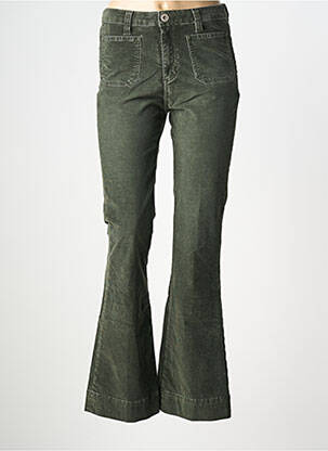 Pantalon flare taille normale taille normale vert DENIM STUDIO femme