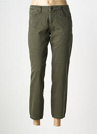 Jeans coupe slim tissage brut taille normale vert FREEMAN T.PORTER femme