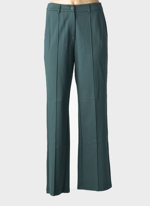 Pantalon chino tissage popeline taille normale vert ZILCH femme