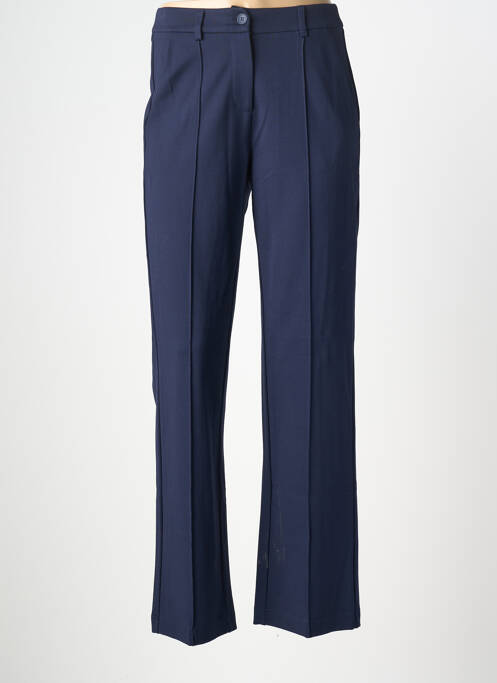 Pantalon chino tissage popeline taille normale bleu ZILCH femme