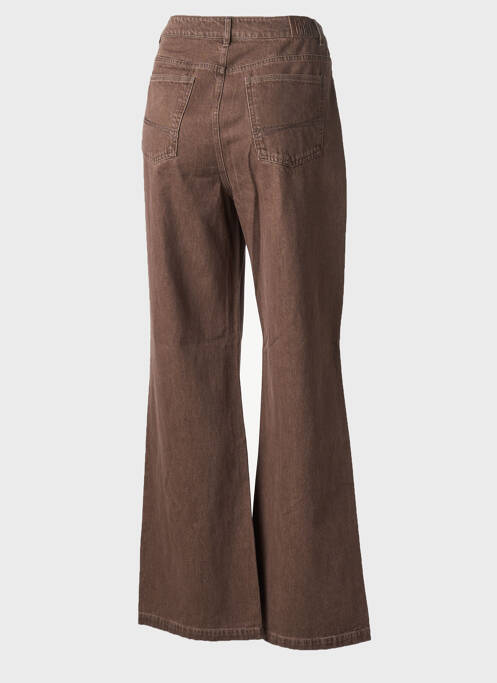 Jeans coupe droite taille normale taille normale marron CLOUD9 femme