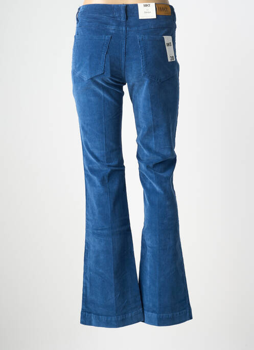 Pantalon flare taille normale taille normale bleu MKT STUDIO femme