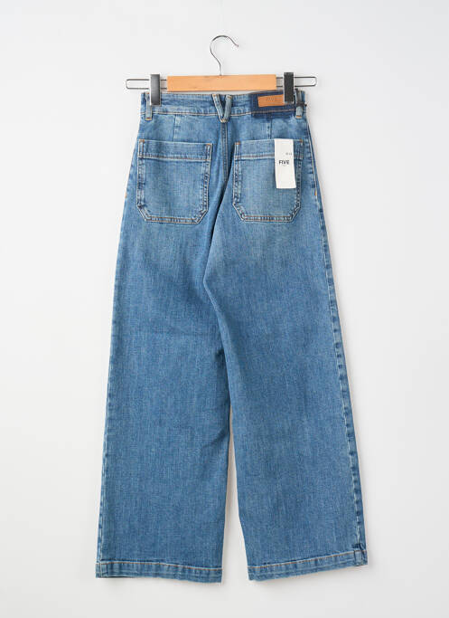Jeans coupe droite taille normale taille normale bleu FIVE femme