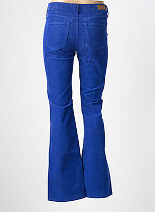 Pantalon flare stretch taille normale bleu HAPPY femme