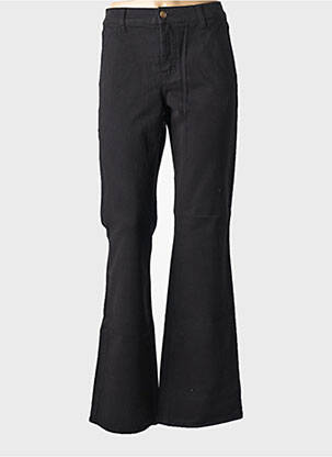 Pantalon flare stretch taille normale noir HAPPY femme