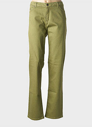 Jeans coupe slim stretch taille normale vert CLOUD9 femme