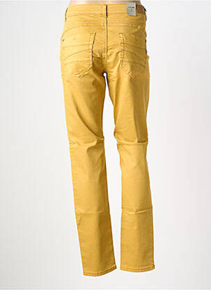 Pantalon droit stretch taille normale jaune CREAM femme